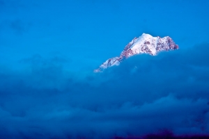 2 Drus au crépuscule Mont-Blanc